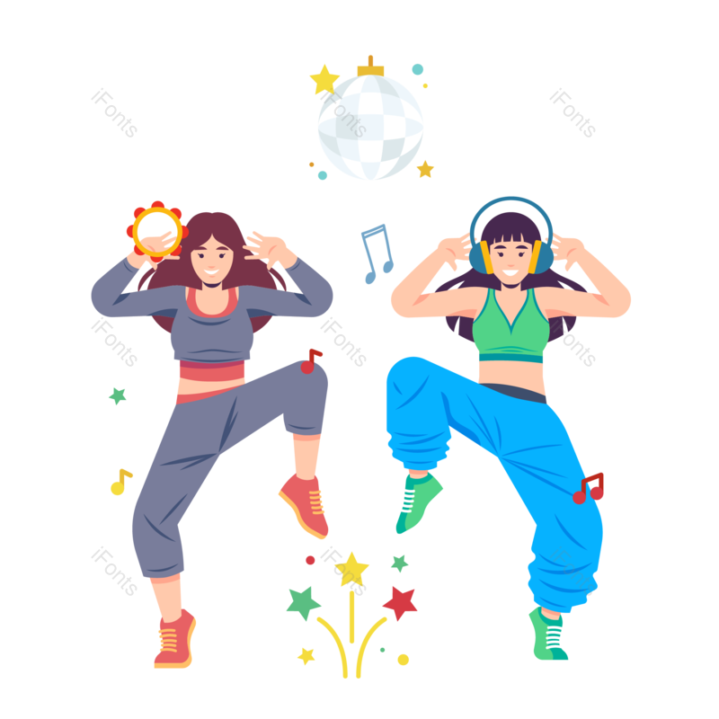 运动图片,跳舞元素,青年PNG,青年节免抠素材